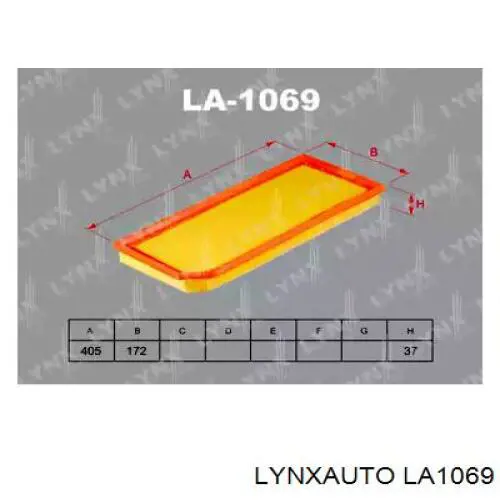 LA1069 Lynxauto воздушный фильтр