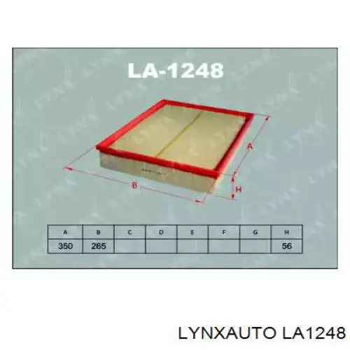 LA1248 Lynxauto воздушный фильтр
