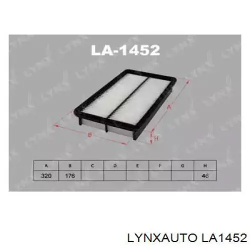 LA1452 Lynxauto воздушный фильтр