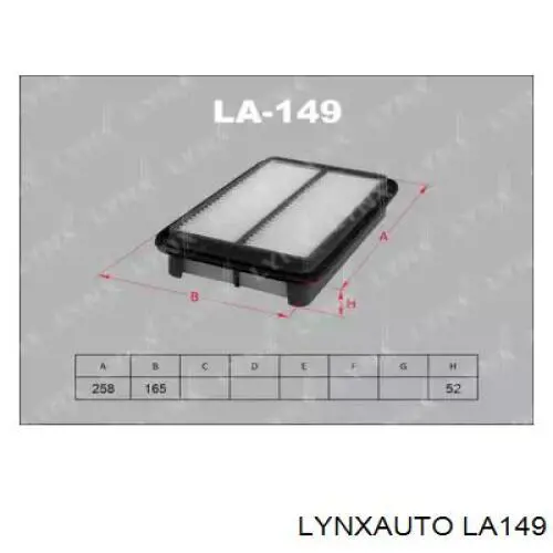 Воздушный фильтр LA149 Lynxauto