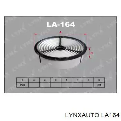 Воздушный фильтр LA164 Lynxauto