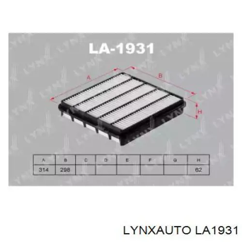 Воздушный фильтр LA1931 Lynxauto