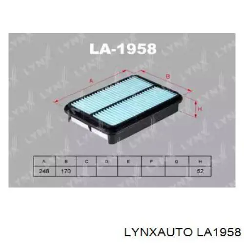 LA1958 Lynxauto воздушный фильтр