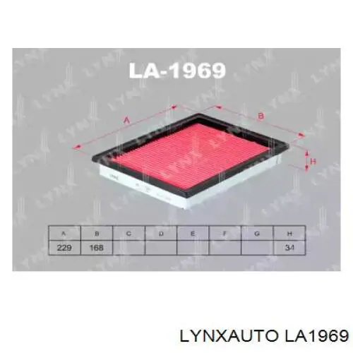LA1969 Lynxauto воздушный фильтр