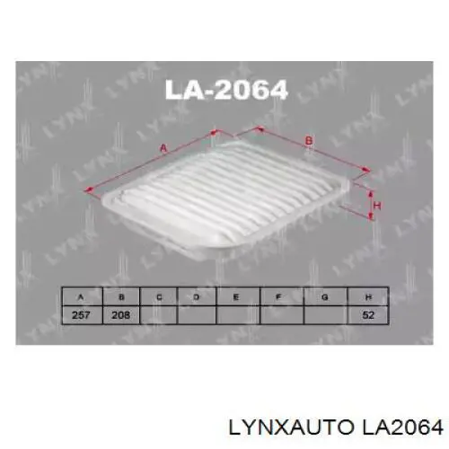 LA2064 Lynxauto воздушный фильтр