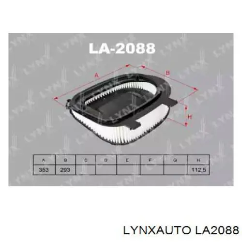 LA2088 Lynxauto воздушный фильтр