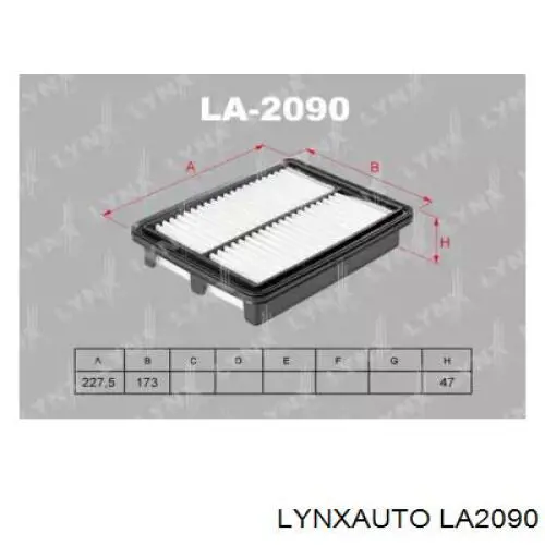 LA2090 Lynxauto воздушный фильтр