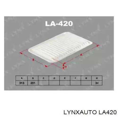 LA420 Lynxauto воздушный фильтр