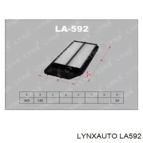 Воздушный фильтр LA592 Lynxauto