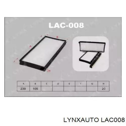 LAC008 Lynxauto Внутрисалонный фильтр