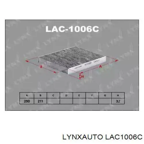 LAC1006C Lynxauto фильтр салона