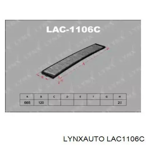 LAC1106C Lynxauto фильтр салона