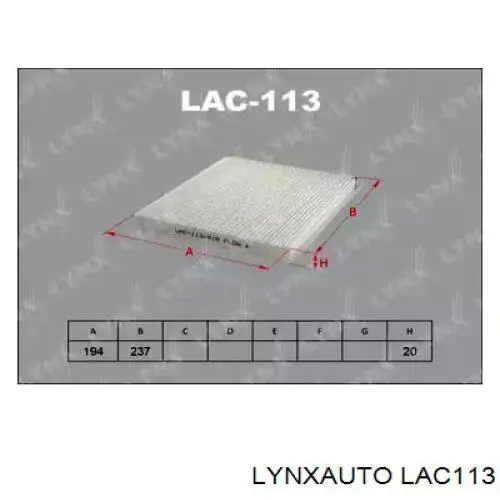 LAC113 Lynxauto фильтр салона