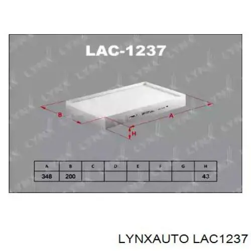LAC1237 Lynxauto фильтр салона