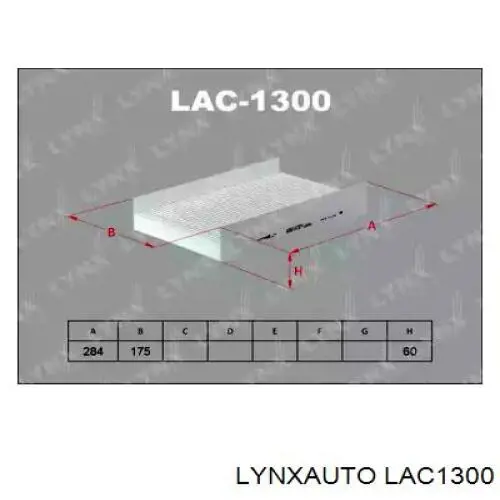 LAC1300 Lynxauto фильтр салона