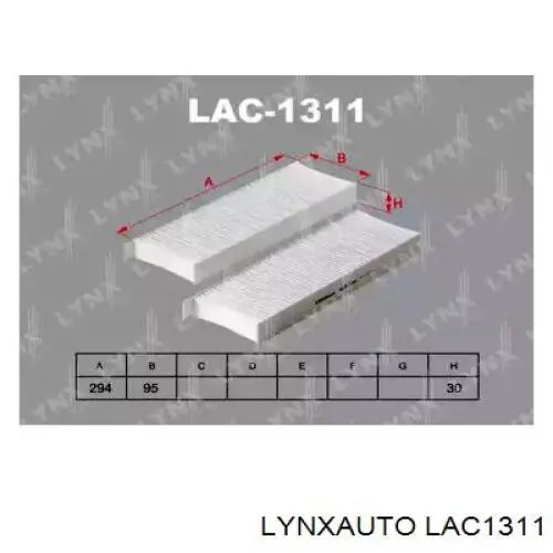 LAC1311 Lynxauto фильтр салона