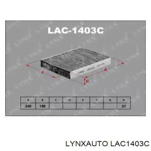 LAC1403C Lynxauto фильтр салона