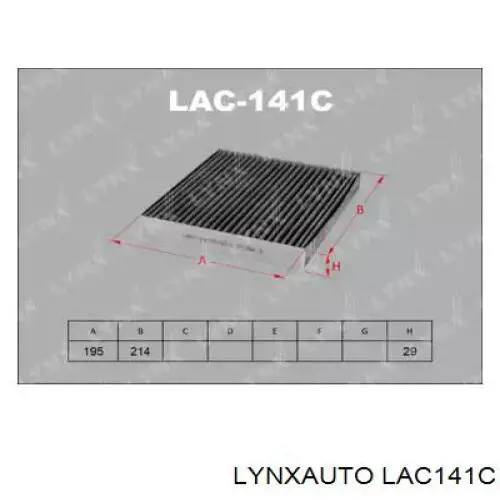 LAC141C Lynxauto фильтр салона
