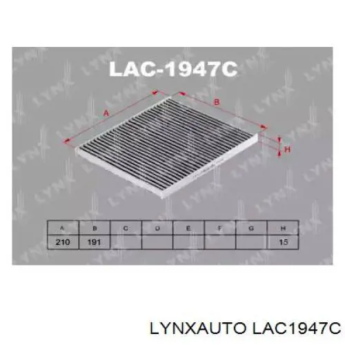 Фильтр салона LAC1947C Lynxauto