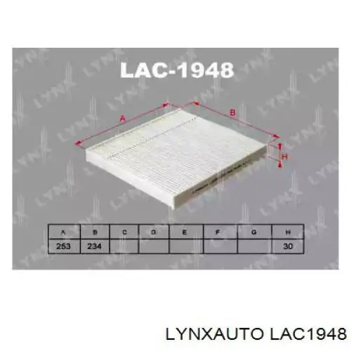 LAC1948 Lynxauto фильтр салона