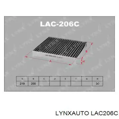 Фильтр салона LAC206C Lynxauto