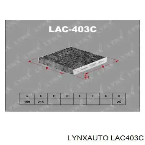 LAC403C Lynxauto фильтр салона