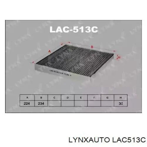LAC513C Lynxauto фильтр салона
