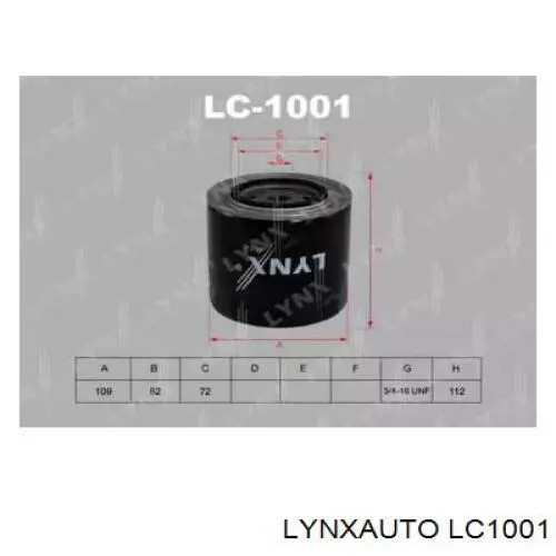 LC1001 Lynxauto масляный фильтр