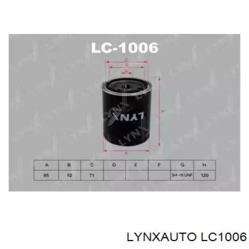 LC1006 Lynxauto масляный фильтр