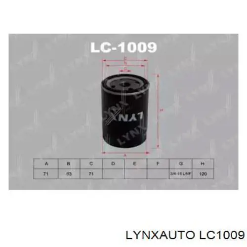 LC1009 Lynxauto масляный фильтр