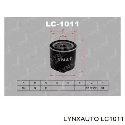 LC1011 Lynxauto масляный фильтр