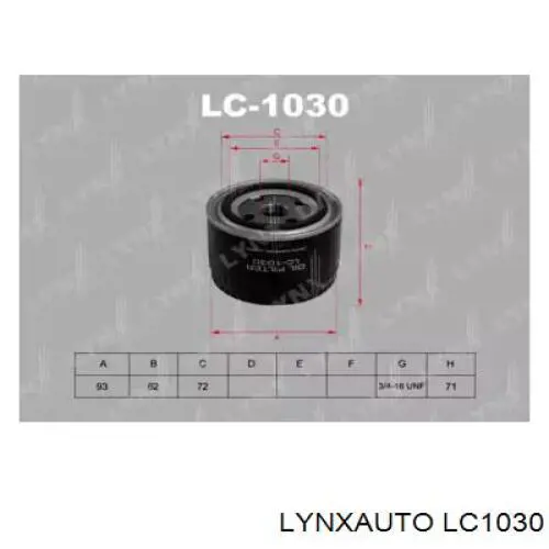 LC1030 Lynxauto масляный фильтр