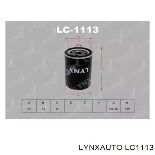 LC1113 Lynxauto масляный фильтр