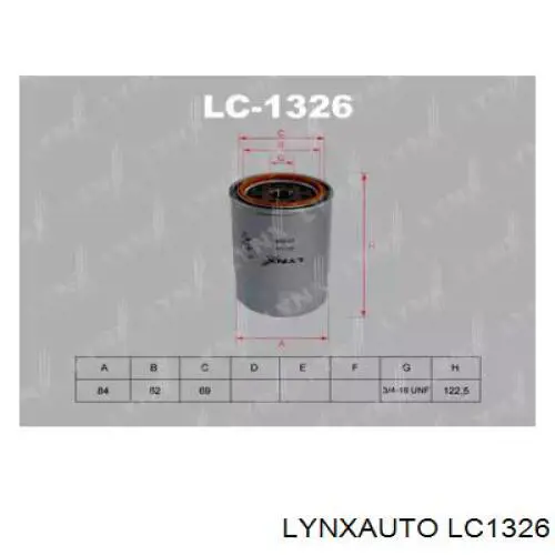 LC1326 Lynxauto масляный фильтр