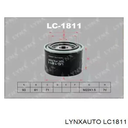 LC1811 Lynxauto масляный фильтр