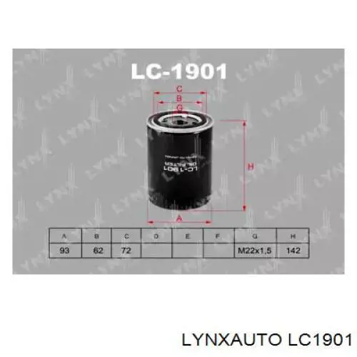 LC1901 Lynxauto масляный фильтр