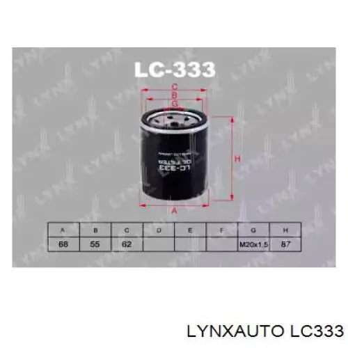LC333 Lynxauto масляный фильтр