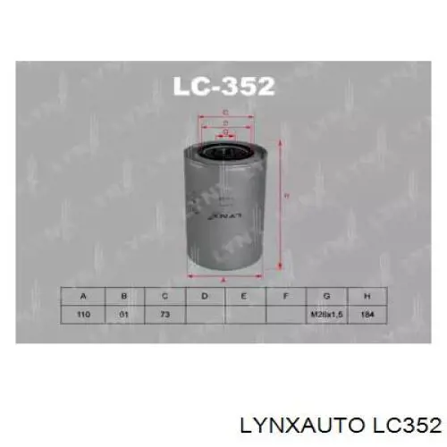 Масляный фильтр LC352 Lynxauto