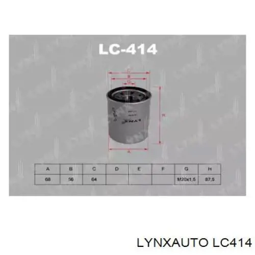LC414 Lynxauto масляный фильтр