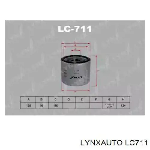 Масляный фильтр LC711 Lynxauto