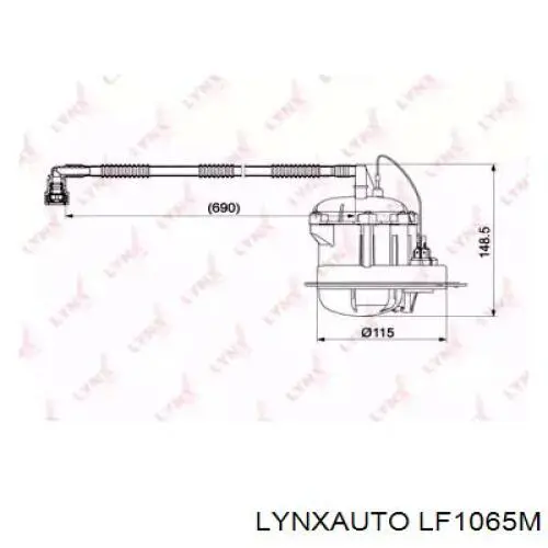 Фильтр топливный LYNXAUTO LF1065M