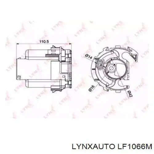 Топливный фильтр LF1066M Lynxauto