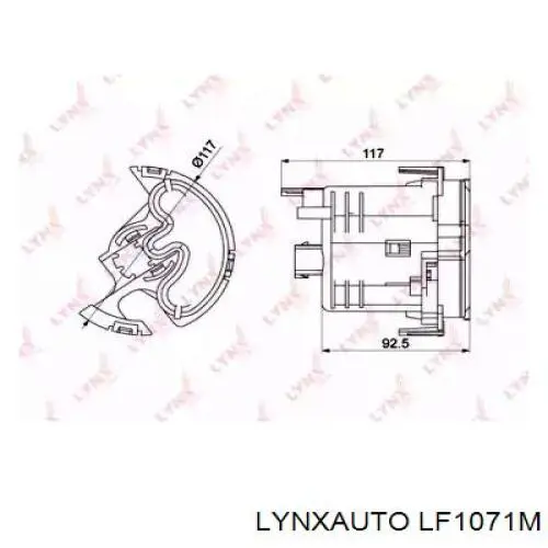 Топливный фильтр LF1071M Lynxauto