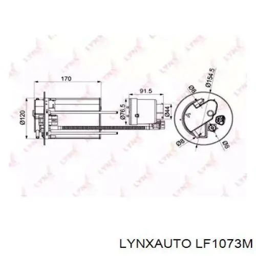 Топливный фильтр LF1073M Lynxauto