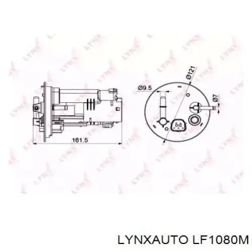 Топливный фильтр LF1080M Lynxauto