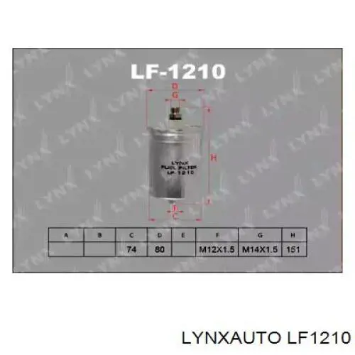 LF1210 Lynxauto топливный фильтр