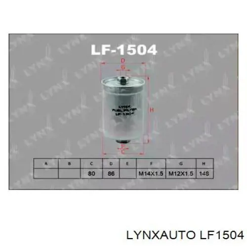 LF1504 Lynxauto топливный фильтр