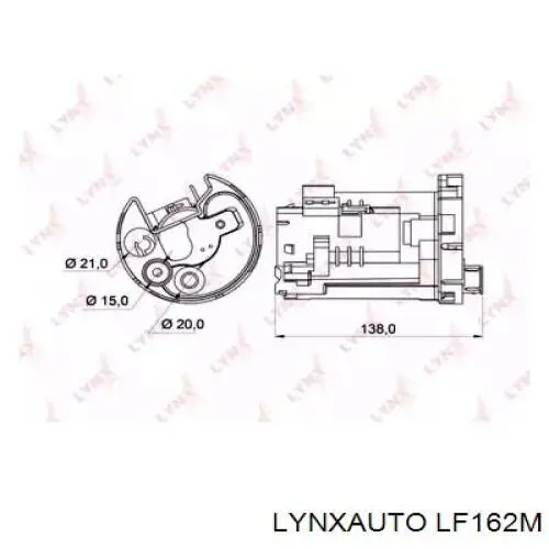 Топливный фильтр LF162M Lynxauto