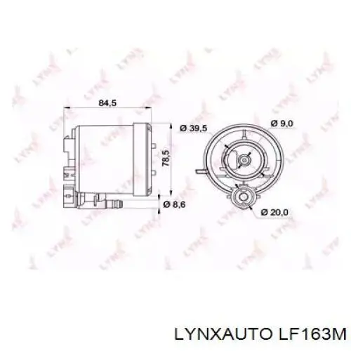 Топливный фильтр LF163M Lynxauto