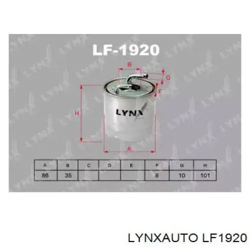 LF1920 Lynxauto топливный фильтр
